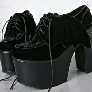 Shoes Current Mood Batwing Platform Heels